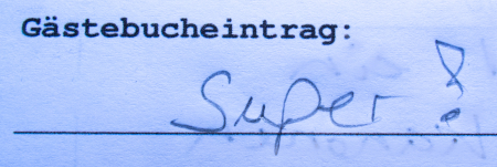 Gaestebucheintrag: Super!